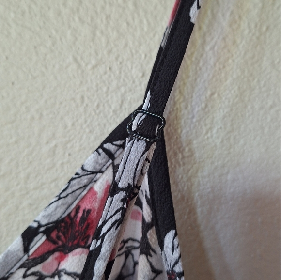 Betsey Johnson Womens High Low Floral Spaghetti Strap Midi Dress Size 2 - Picture 6 of 10